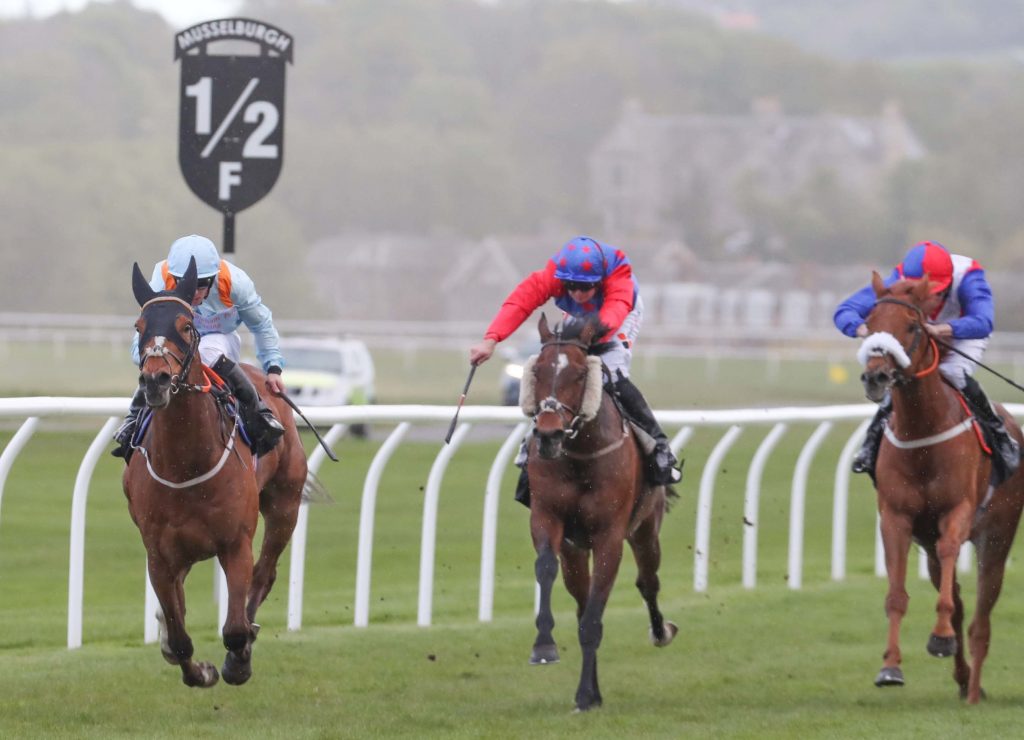 KUPA RIVER Ridden by Ben Curtis wins at Musselburgh 3/5//19
Photograph by Grossick Racing Photography